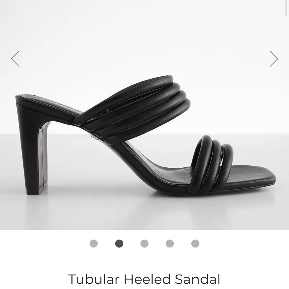 Soda Tubular Strap Square Toe Heel Sandals from Buckle - Picture 2 of 7